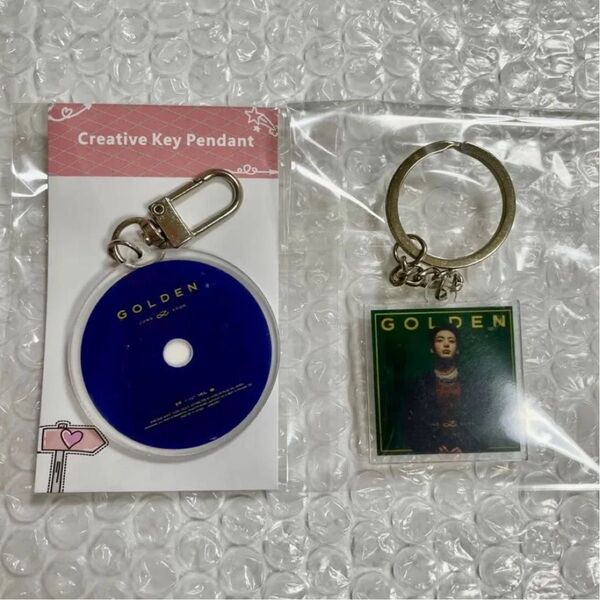 【新品未使用】 BTS ジョングク キーホルダー CD型 & アルバム型 2種セット アクキー