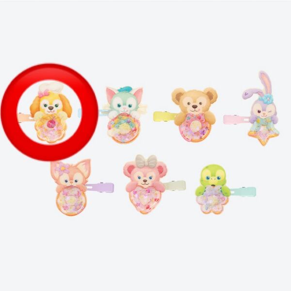 ディズニーシー ダッフィー &フレンズ フィルド・ウィズ・ジョイ! カラフルハピネス 20周年 ヘアクリップ