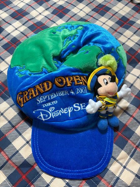 【希少★レア】東京ディズニーシー グランドオープン記念 帽子 ミッキー 2001年