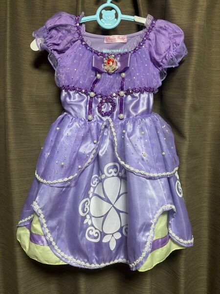 【プリンセスソフィア ドレス 100cm 】パープル ディズニー Disney ちいさなプリンセスソフィア 韓国服