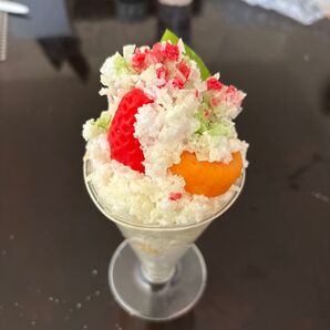 食品サンプル フルーツかき氷