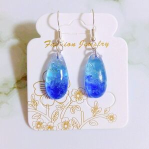 【再販】064 琉球ガラス ゆれるピアス