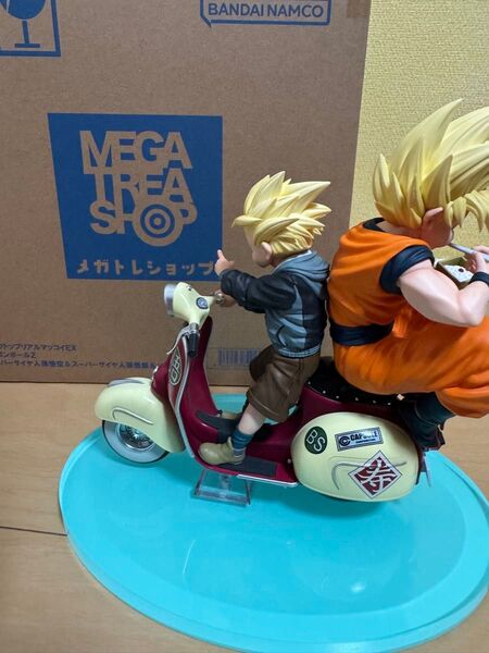 ドラゴンボール フィギュア デスクトップリアルマッコイex 孫悟飯 孫悟空 バイク