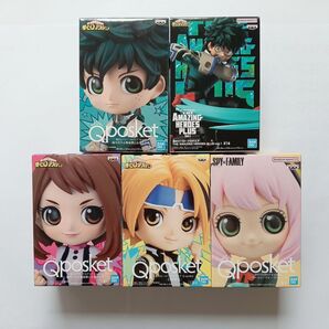 Qposket 僕のヒーローアカデミア ヒロアカ SPY×FAMILY フィギュア5体セット