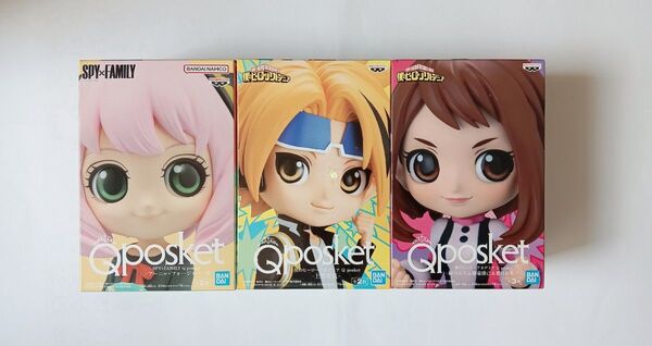 Qposket フィギュア 3個セット スパイファミリー ヒロアカ アーニャ