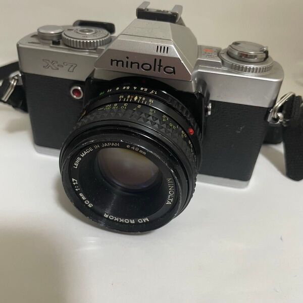 【動作未確認】 MINOLTA ミノルタ X-7 + MD ROKKOR 50mm f1.7 フィルムカメラ