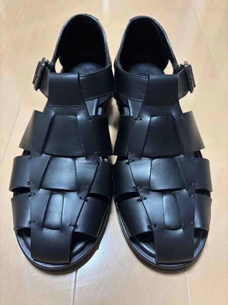 Paraboot 26.5cm相当 42サイズグルカサンダル ブラック