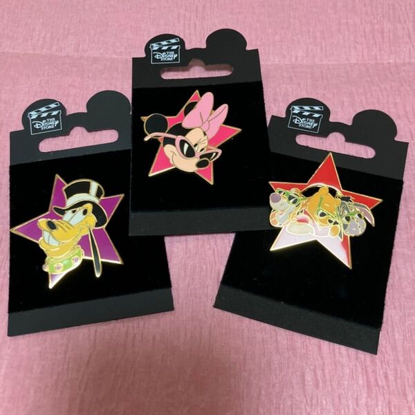 ディズニー ピン サングラス 星 ミニー プルート プーさん ティガー イーヨー