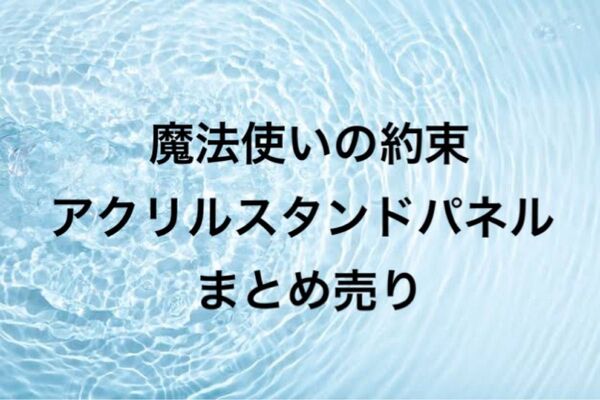 魔法使いの約束 まほやく まとめ売り アクリルスタンドパネル