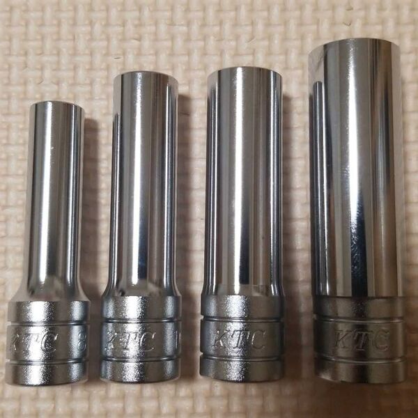 KTC 9.5 3/8 ディープソケット 4点 工具セット 未使用