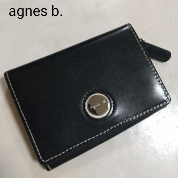 agnes b. VOYAGE 中古美品 パスケース 兼用 コインケース 財布 カードケース