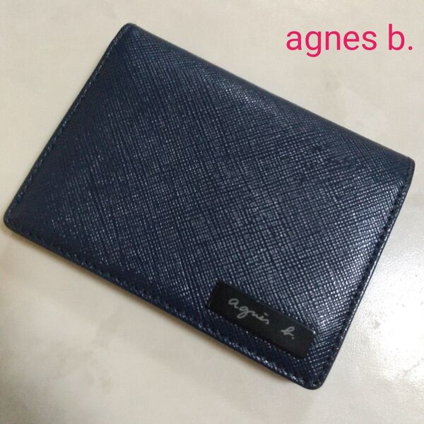 agnes b. 中古美品 男女兼用 アニエスベー 名刺入れ カードケース