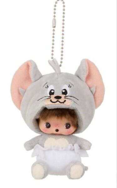トムとジェリー×モンチッチ タフィーベビチッチ 顔でかSSキーチェーン