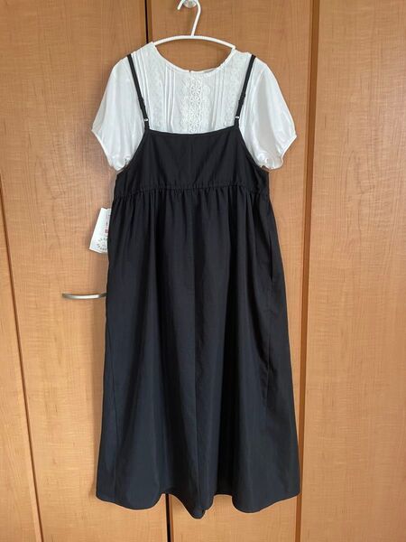 新品タグ付き SEASON REASON キャミワンピース しまむら M 黒