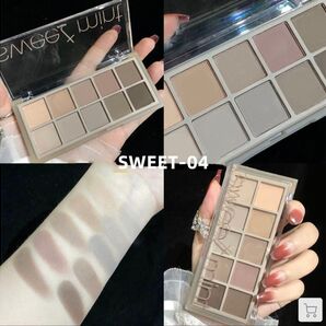 sweet mint 10色 アイシャドウパレット 04 スモーキーグレー