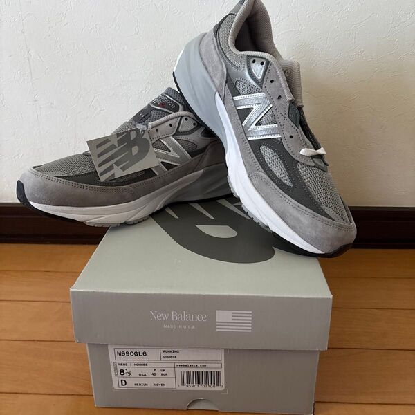 新品未使用 New Balance 990V6 Gray ニューバランス 990V6 グレー 26.5cm