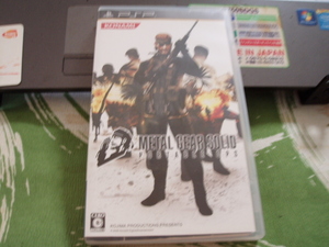 ◎　PSP　 METAL GEAR SOLID　PORTABLE OPS　メール便１９０円　動作ＯＫ