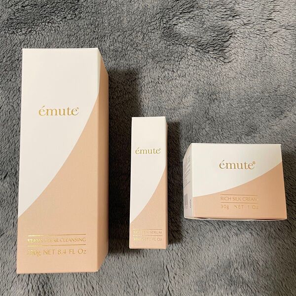 即購入不可 エミューテ emute クレンジングジェル リッチシルククリーム リッチプラセラム 美容液