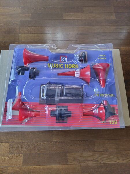 希少6連ラッパ ゴットファーザーミュージックホーン 旧車 レトロ ヤンキー 当時物
