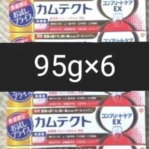 薬用カムテクト コンプリートケアEX 6本 高濃度フッ素配合 歯磨き粉 ハミガキコ