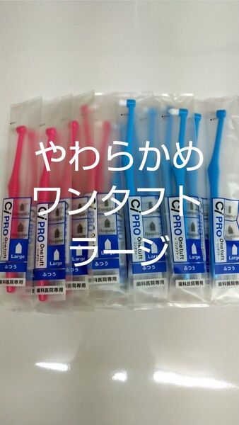やわらかめ10本セット歯科医院専用ワンタフト歯ブラシラージ