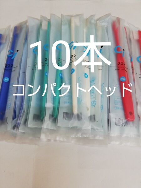 10本歯科医院専用コンパクトヘッド歯ブラシ Ci202ふつうCiでベストセラーのお品です!!(