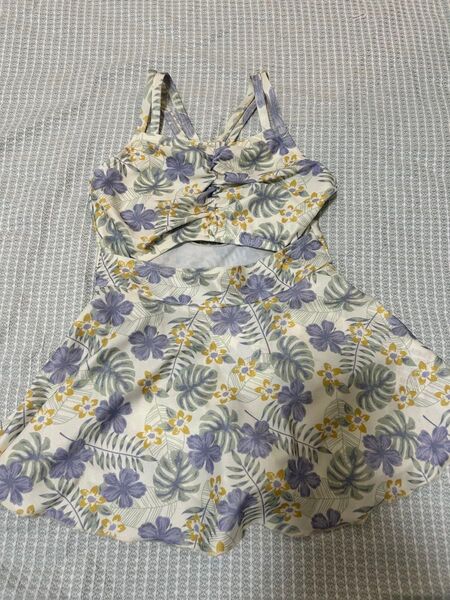 アプレレクール 110 花柄ワンピース 水着 女の子 ワンピース 水着