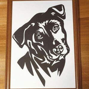 切り絵 ラブラドールレトリバー
