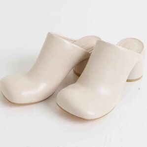 未使用TODAYFUL Chunky Heel Sabot チャンキーヒール ホワイト サンダル サボ