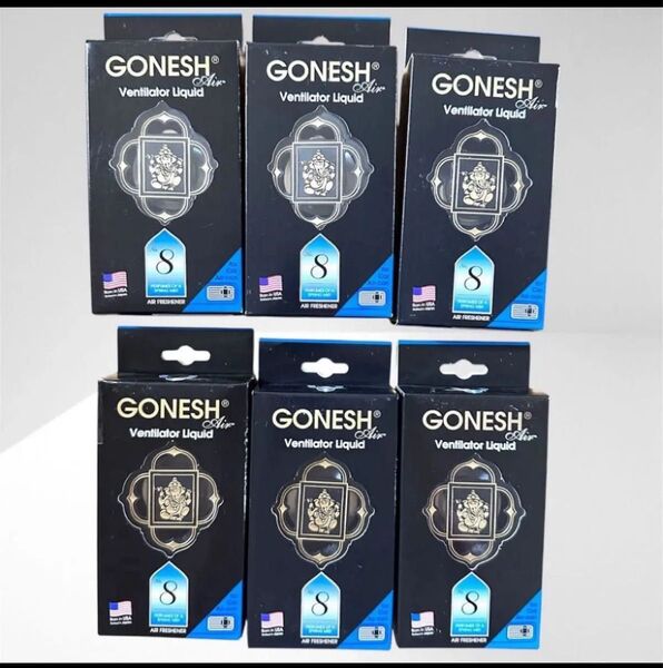 GONESH ガーネッシュ No.8 ヴェンティレーターリキッド 6個 カーエアコン送風口取付用芳香剤 スプリングミストの香