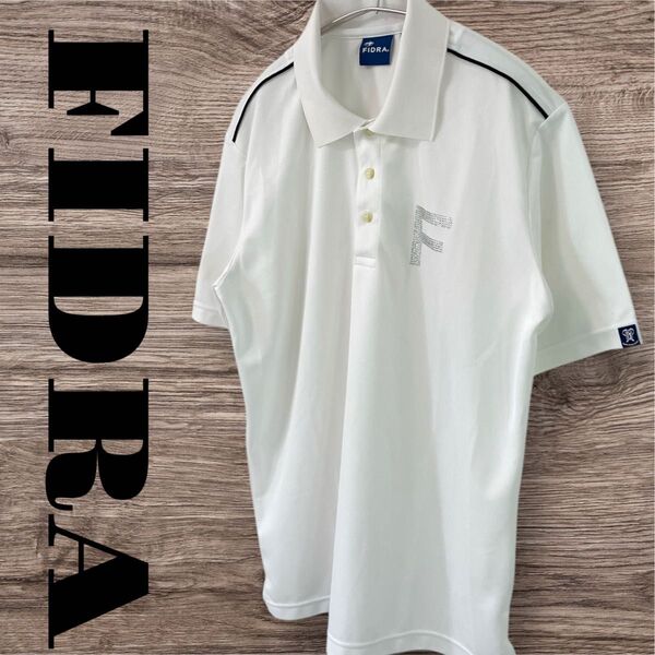 FIDRA フィドラ ポロシャツ Tシャツ トップス 半袖 ゴルフシャツ メンズ L ホワイト 白