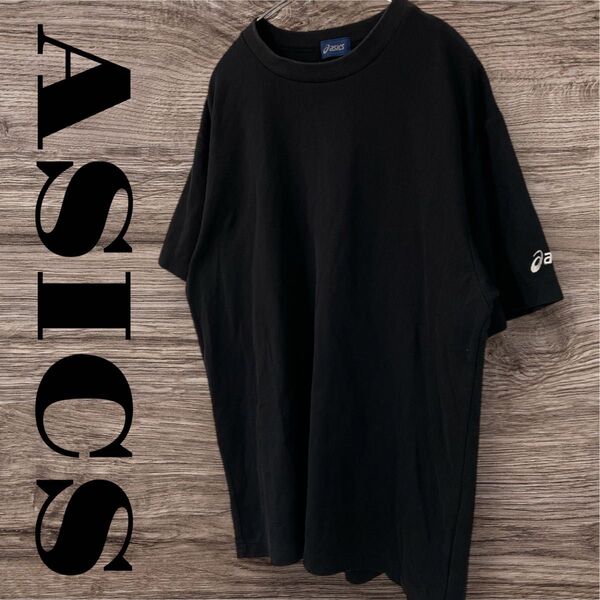 ASICS アシックス Tシャツ トップス カットソー 半袖 スポーツウェア メンズ 4L 2XO ブラック 黒
