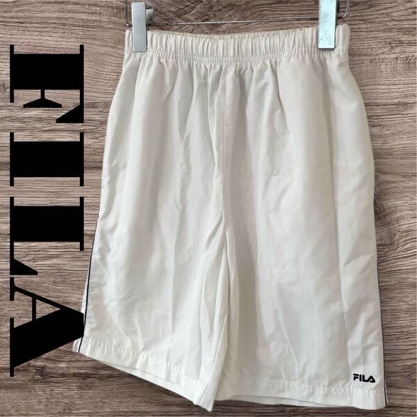 FILA フィラ ハーフパンツ ショートパンツ パンツ ボトムス ズボン スポーツウェア レディース M ホワイト 白