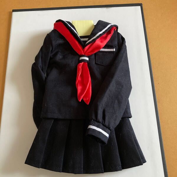 アゾンセーラー服。AZO2。azone50㎝ドール用セーラー服。(ブラック)。