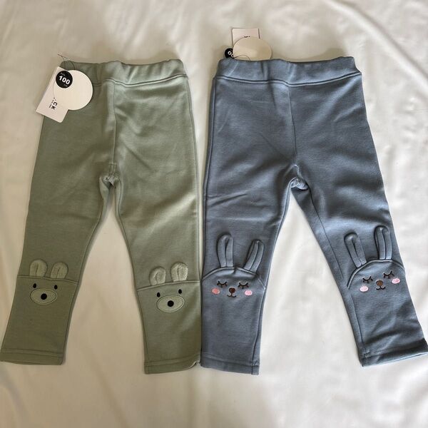 新品 コペック L.COPECK あったか裏起毛パンツ 90 2本セット