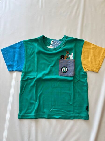 新品 クレードスコープ kladskap MOOMIN/胸ポケット半袖Tシャツ120