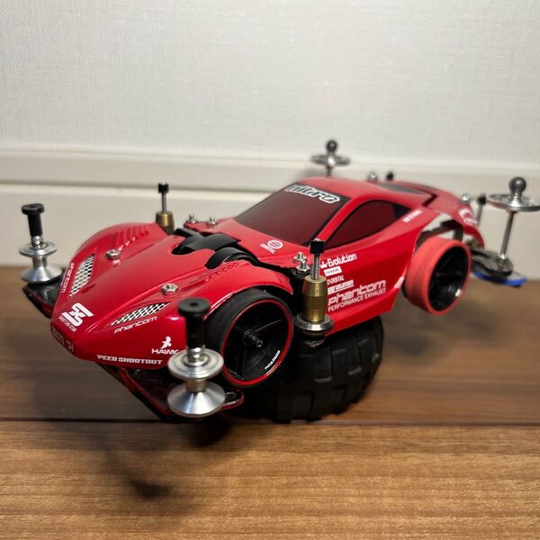 ミニ四駆 タミヤ 完成品 カスタム車 ペラタイヤ フルカスタム ケース付 FMAR
