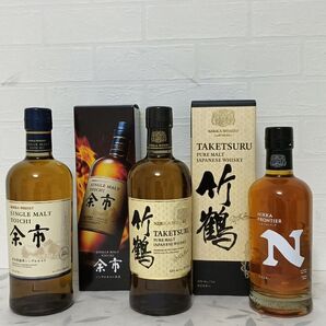 アサヒビール ニッカウイスキー 竹鶴700ml 1本 箱付 余市 700ml 1本 箱付 ニッカフロンティア 500ml 1本
