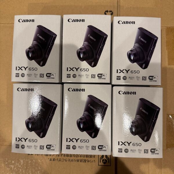 新品未開封 Canon IXY650 ブラック 6個 キヤノン キャノン コンパクトデジタルカメラ 黒