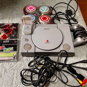 PS1 プレステ 本体一式 SCPH-5500 キッズステーション 仮面ライダーヒーローズ 電車でGO