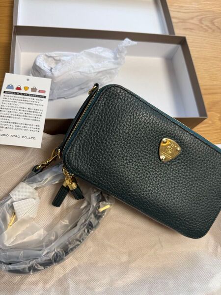 新品未使用★アタオ アミュレット ボタニカルグリーン アトリエアタオ限定