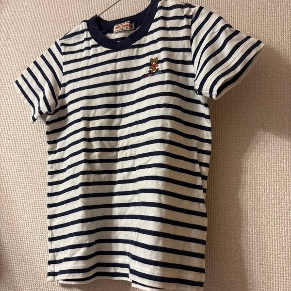 ミキハウス ボーダー柄Tシャツ キッズ