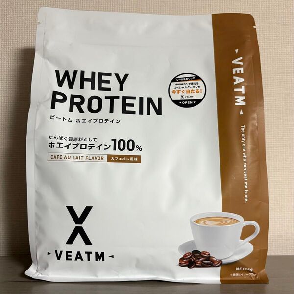 【新品未開封】veatm ビートム ホエイプロテイン カフェオレ風味1kg