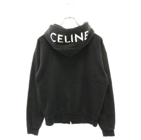 CELINE セリーヌ 21SS フードロゴジップアップパーカー フーディー ブラック XS 2Y497052H