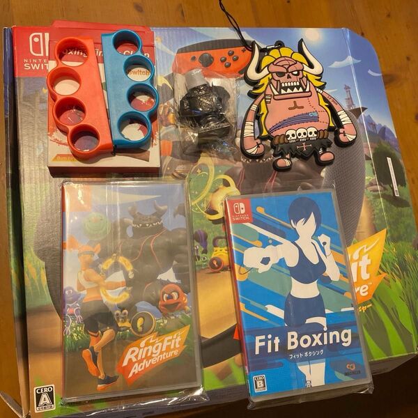 【Switch】 リングフィット アドベンチャー内箱無しフィットボクシングセットまとめ売り