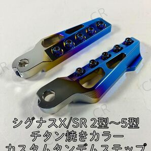 ヤマハ シグナスX SR 2型 3型 4型 5型 など チタン焼き カスタム タンデムステップ SE44J 1YP ドレスアップ