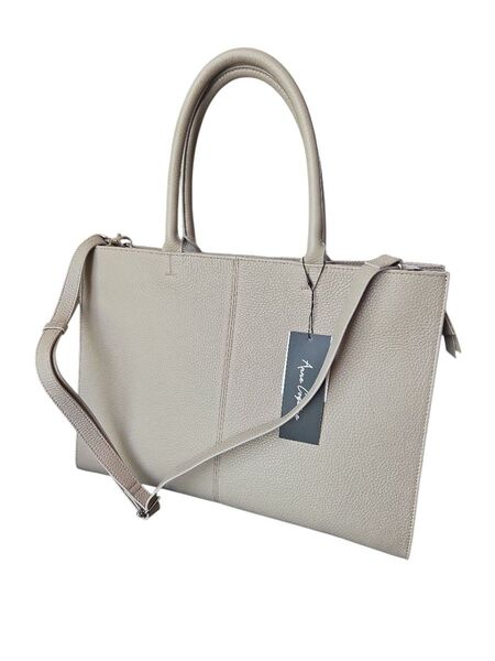 Anna Cecere レザー トートバッグ グレージュ