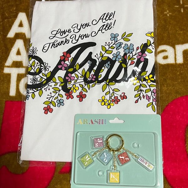 嵐展覧会 コラボ グッズ 嵐×SHOGO SEKINETシャツ アクリルキーチェーン