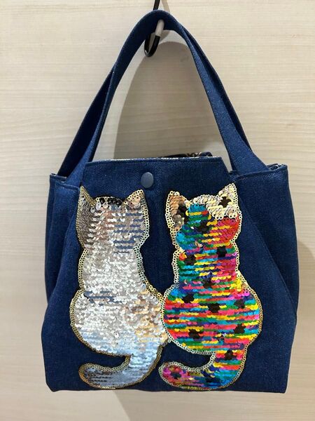 ロラライハリス 刺繍ワッペン付き ミニトートバッグ