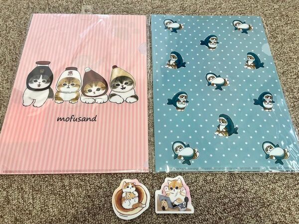 モフサンド mofusand クリアファイル 2種 ステッカー 2種